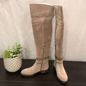 Tall Faux Suede Boots - Size 5